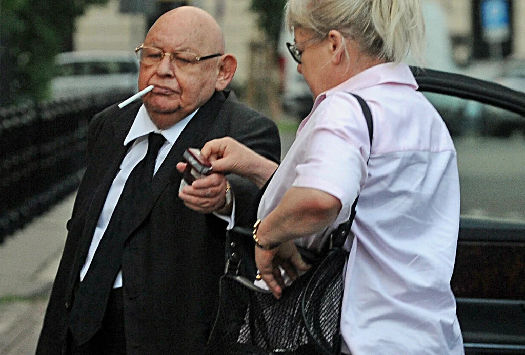 Jerzy Urban z żoną