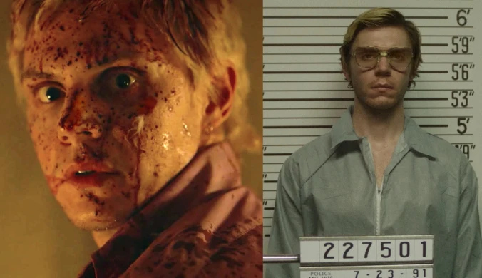 American horror story, źródło FOX i kadr z filmu Dahmer - Potwór Historia Jeffreya Dahmera, źródło NETFLIX 