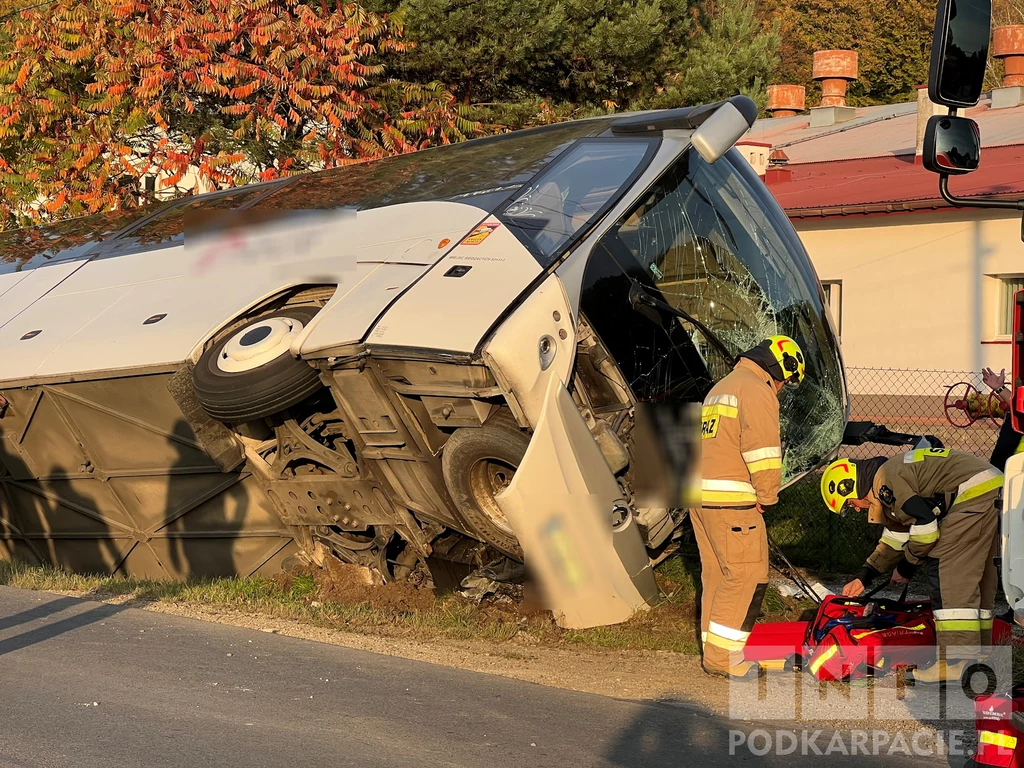Wypadek autobusu w Grabownicy Starzeńskiej Wypadek autobusu w Grabownicy Starzeńskiej