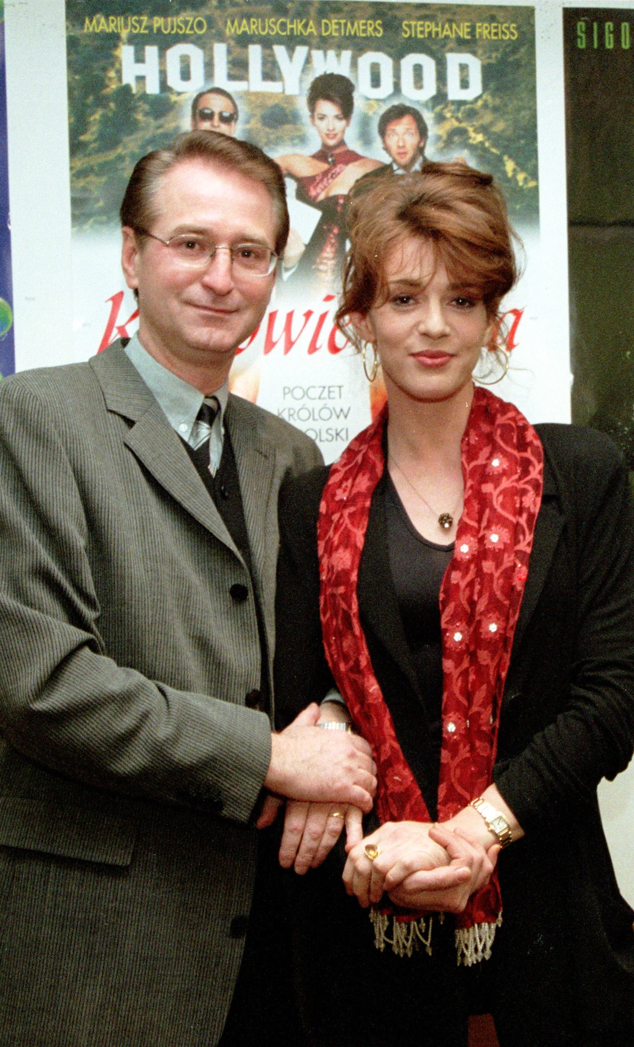 Mariusz Pujszo na premierze filmu "Królowie życia"