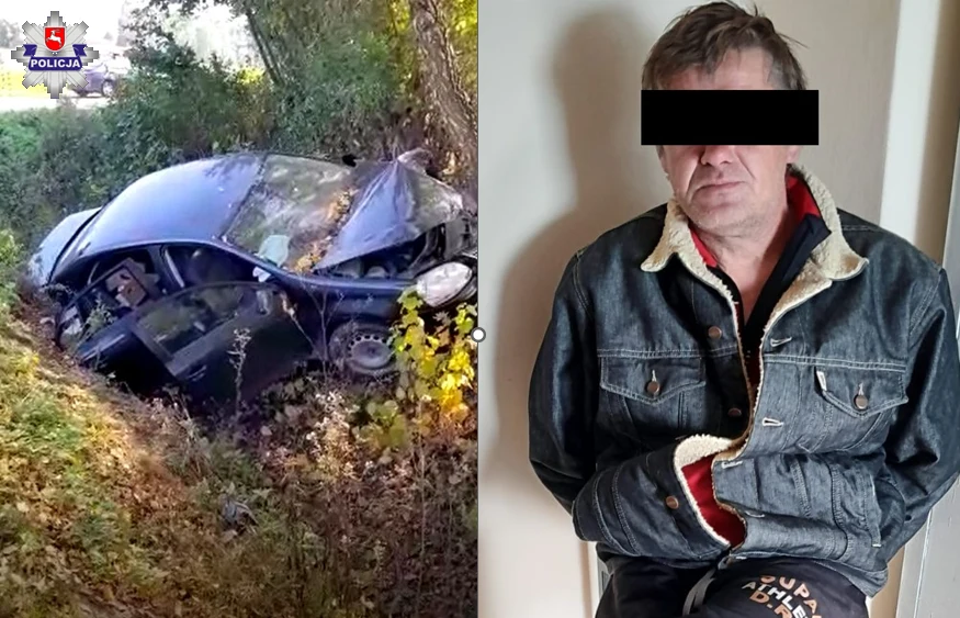 Sprawca wypadku nie posiadał uprawnień do prowadzenia pojazdów