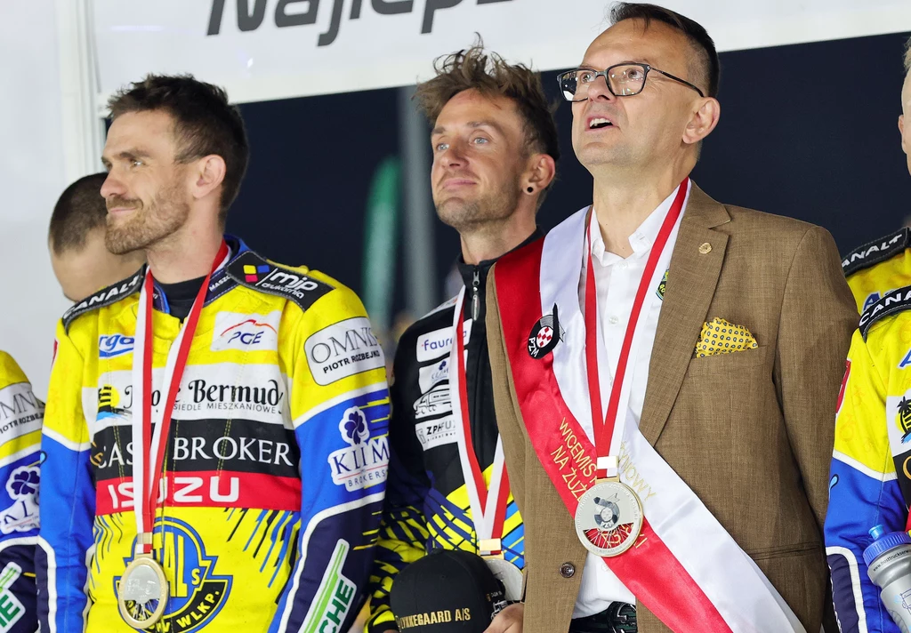 Prezes Waldemar Sadowski z prawej, obok Martin Vaculik, z tyłu Anders Thomsen