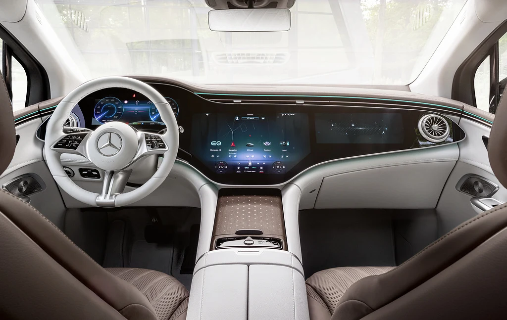 Wnętrze Mercedesa EQE SUV