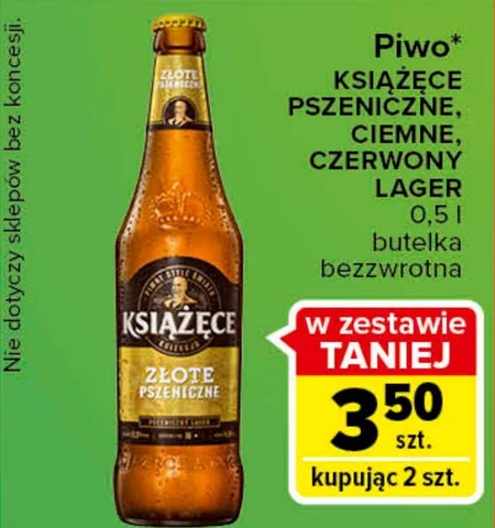 Książęce Złote Pszeniczne Piwo 500 ml