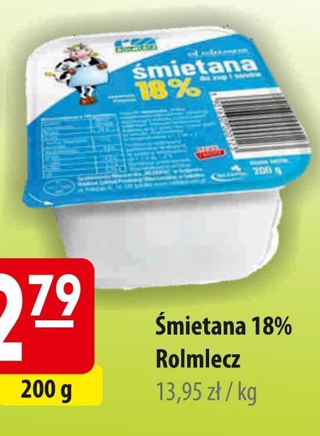 Rolmlecz Śmietana do zup i sosów 18% 200 g