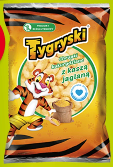 Tygryski Chrupki kukurydziane z kaszą jaglaną 50 g