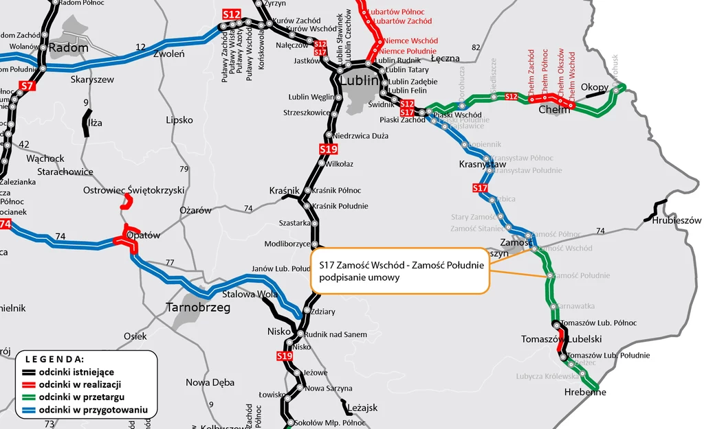 Rusza budowa drogi S17 pod Zamościem