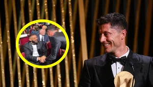 Złota Piłka. Ta scena mogła umknąć kibicom: "Lewy" podchodzi do Benzemy i...
