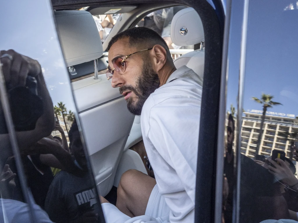Karim Benzema w Cannes