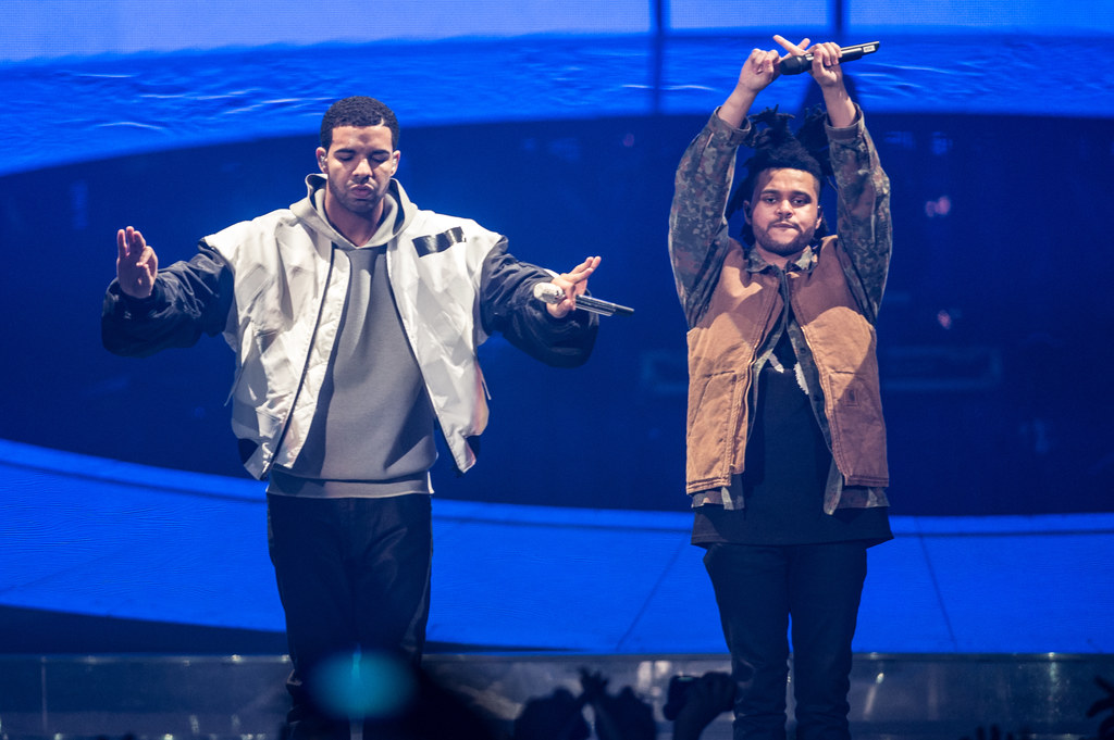 Drake i The Weeknd wielokrotnie razem występowali. Na zdjęciu w 2014 roku