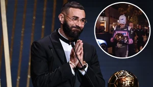 Złota Piłka dotarła na galę w bolidzie prowadzonym przez Estebana Ocona