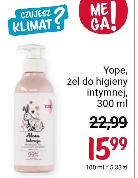 Płyn do higieny intymnej Yope