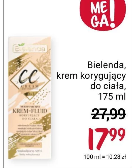 Bielenda CC Cream Body Perfector 10w1 Multifunkcyjny krem-fluid korygujący do ciała 175 ml
