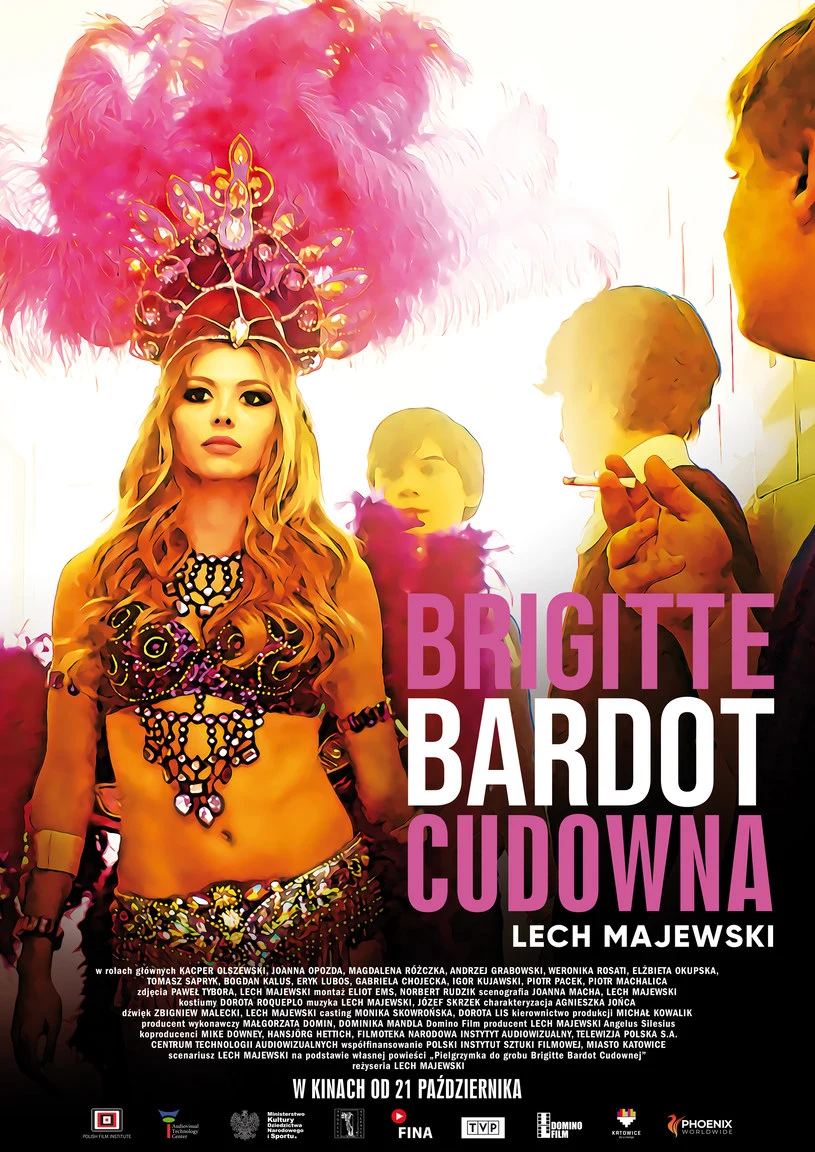 Joanna Opozda na plakacie promującym film "Brigitte Bardot cudowna"
