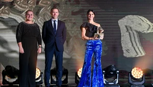 Anna Kiełbasińska na gali "Laur Królowej Sportu"