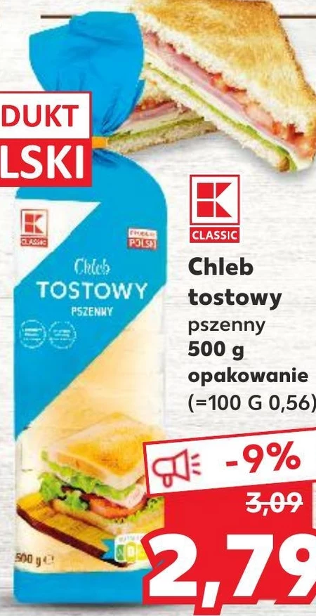 Chleb tostowy Kaufland