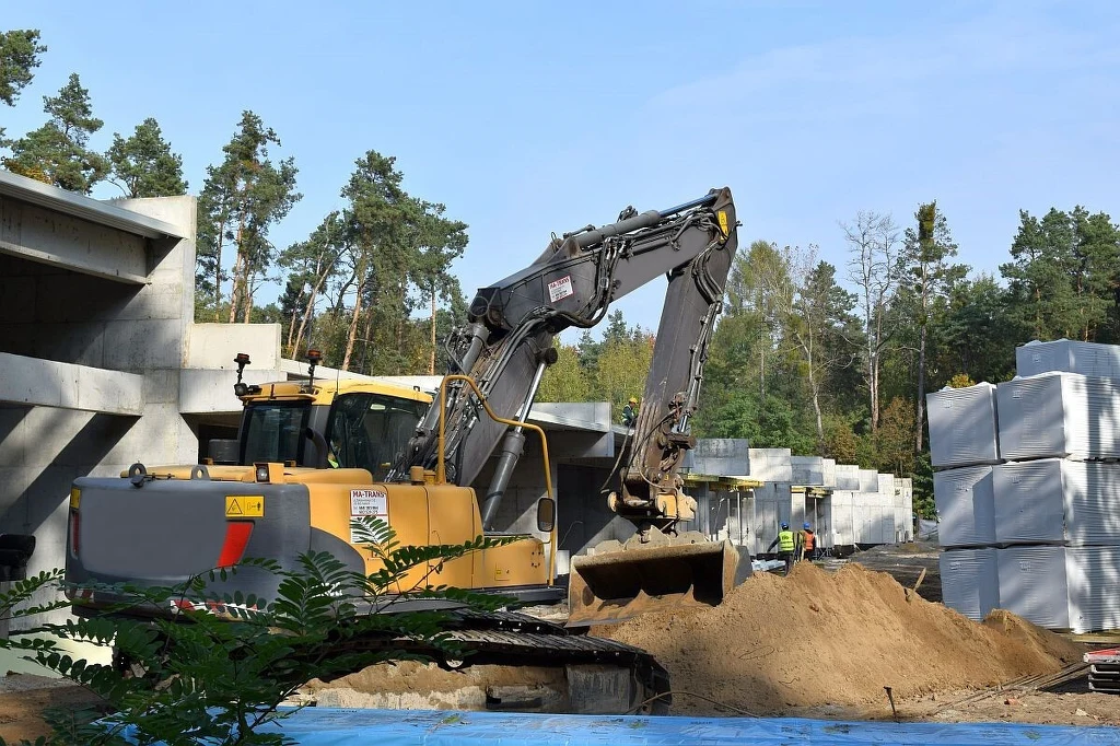 Pionki - budowa nowej fabryki prochu. Fot. MESKO