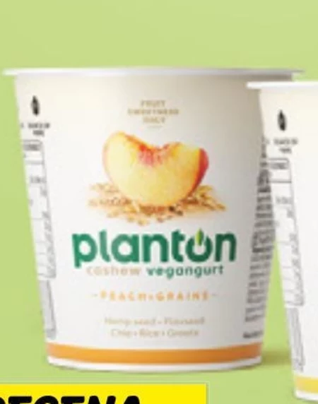 Planton Peach & Grains Vegangurt z orzechów nerkowca 150 g