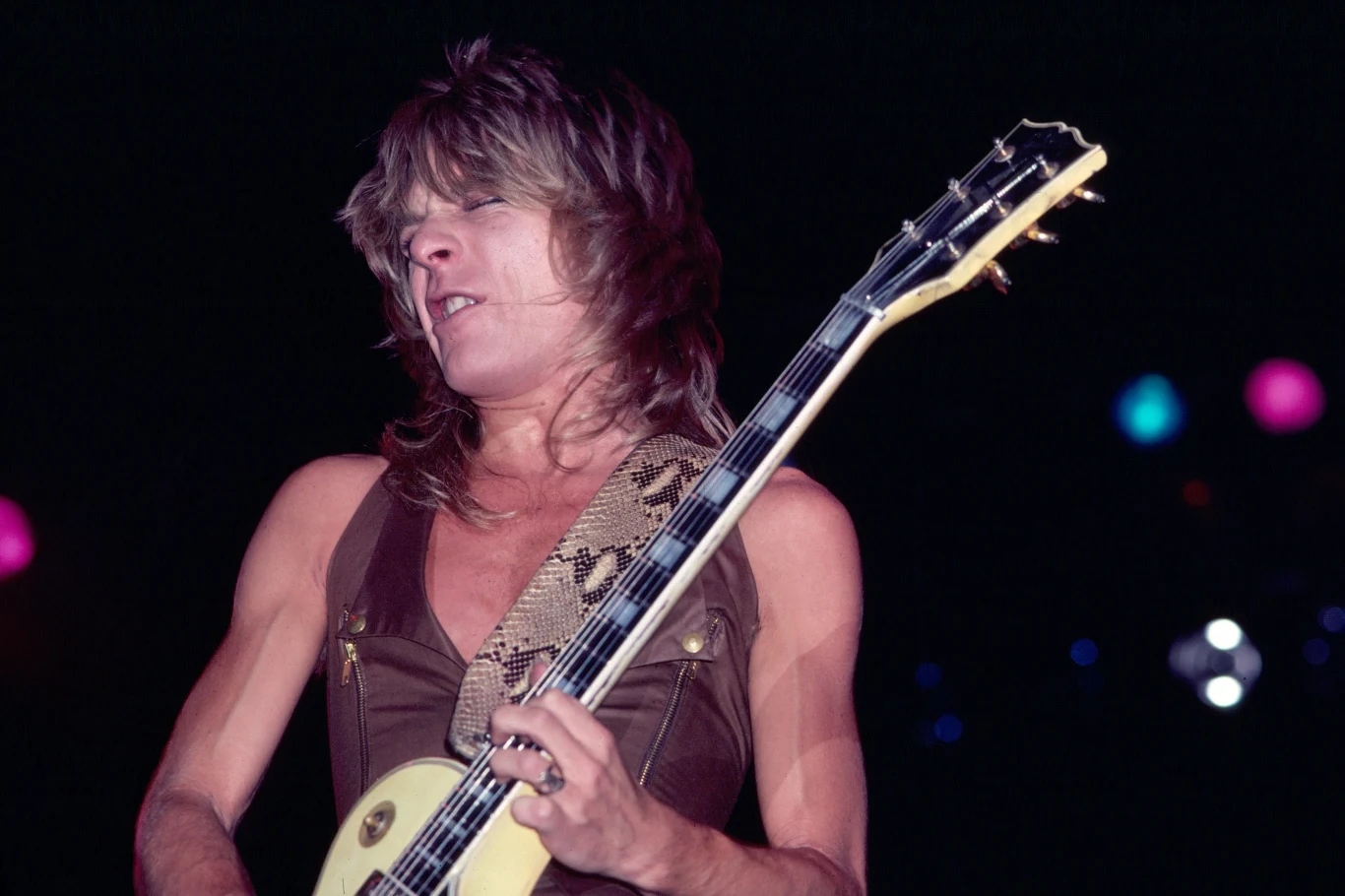Randy Rhoads podczas trasy "Blizzard of Oz", sierpień 1981 r.
