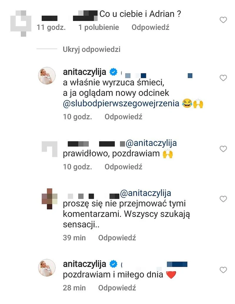 Anita Szydłowska ze "Ślubu od pierwszego wejrzenia" odpowiada fanom