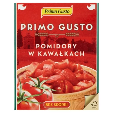 Primo Gusto Pomidory w kawałkach bez skórki 390 g - 0