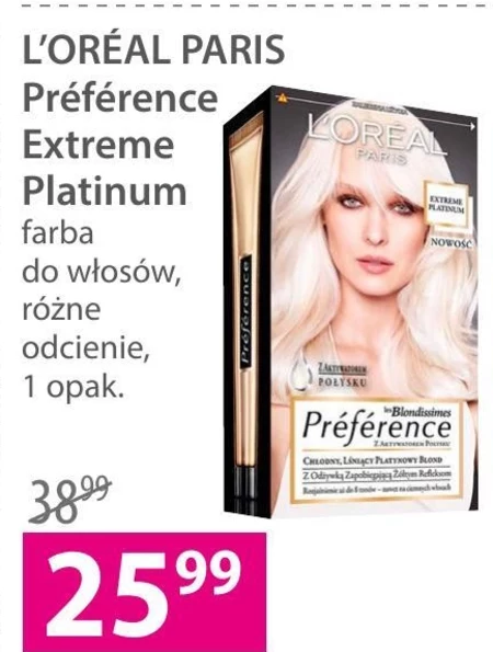 L'Oréal Paris Préférence Ultra Platinum Bleach Rozjaśniacz 