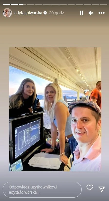 Maria Sadowska na planie w Cannes