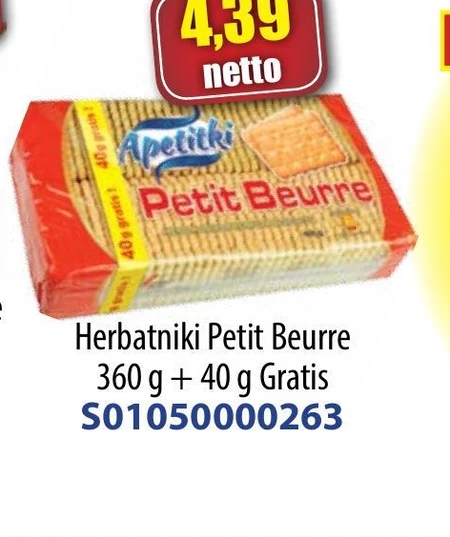 Apetitki Petit Beurre Herbatniki 400 g