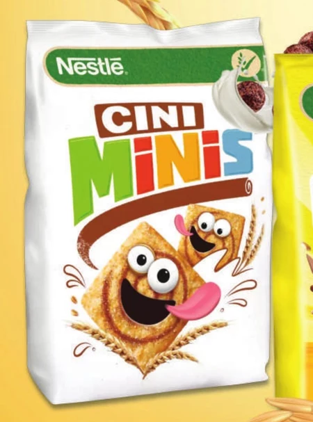 Nestlé Cini Minis Zbożowe kwadraciki o smaku cynamonowym 250 g