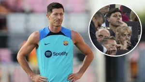 Znany trener na meczu Barcelony. Zastąpi Xaviego i pokieruje Lewandowskim?