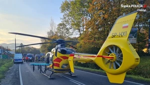 Na miejsce wypadku w Ustroniu wezwany został helikopter LPR
