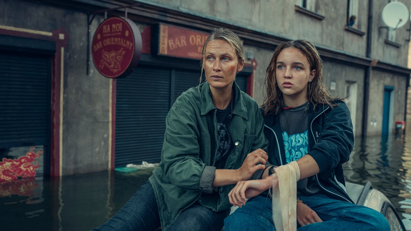 "Wielka Woda": Agnieszka Żulewska i Blanka Kot na planie