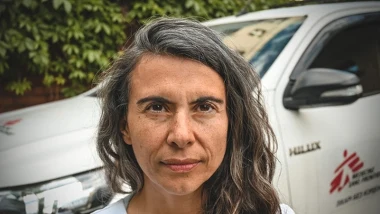 Kierownik ds. zdrowia psychicznego, Lina Villa w ośrodku recepcyjnym w Zaporożu