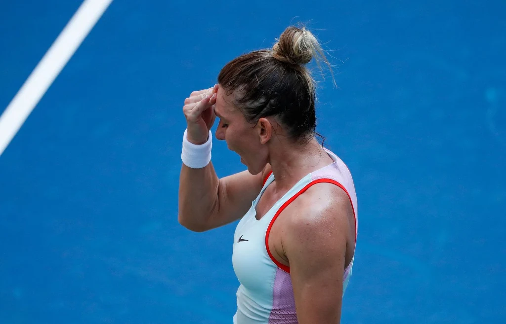 "Co ja najlepszego zrobiłam?" - zdaje się mówić Simona Halep "Co ja najlepszego zrobiłam?" - zdaje się mówić Simona Halep