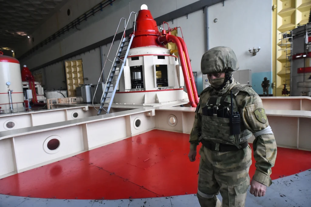 Rosja nie zniszczyła energetyki Ukrainy Fot. AFP OLGA MALTSEVA/