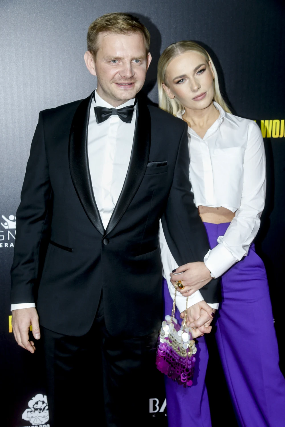 Rafał Zawierucha i Beata Wiśnicka na premierze "Niewidzialnej wojny" 