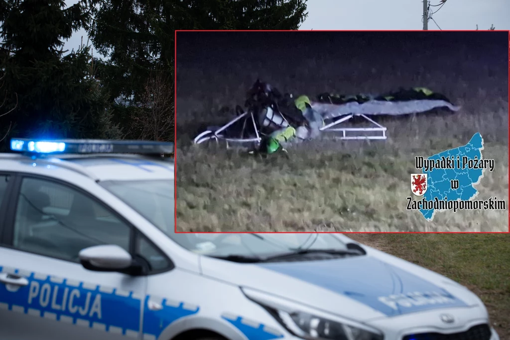 Do tragedii doszło miejscowości Nadbór. Policja ustala tożsamość paralotniarza Do tragedii doszło miejscowości Nadbór. Policja ustala tożsamość paralotniarza