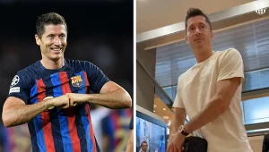 Ten kibic wyróżnił się w tłumie. Lewandowski nie mógł przejść obojętnie