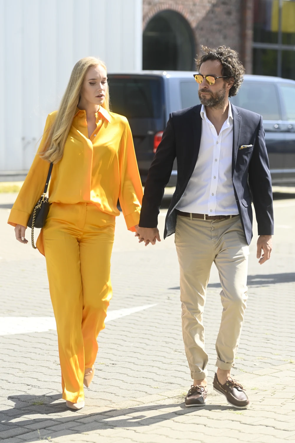 Magda Łucyan z mężem