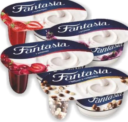 Fantasia Jogurt kremowy z truskawkami 122 g