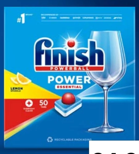 Finish Power Essential Lemon Tabletki do zmywarki 50 sztuk