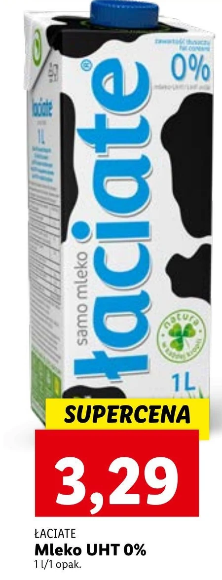 Łaciate Mleko UHT 0 % 1 l