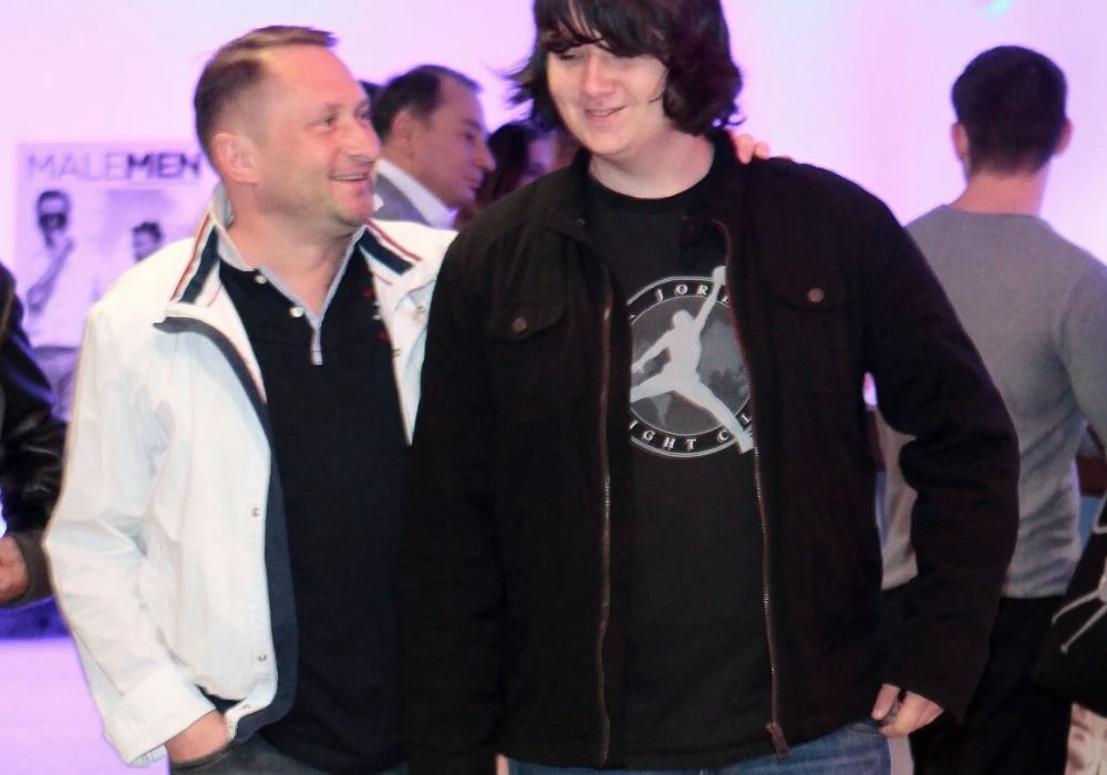 Kamil Durczok z synem