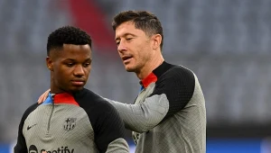 Ansu Fati szybko znalazł nić porozumienia z Robertem Lewandowskim