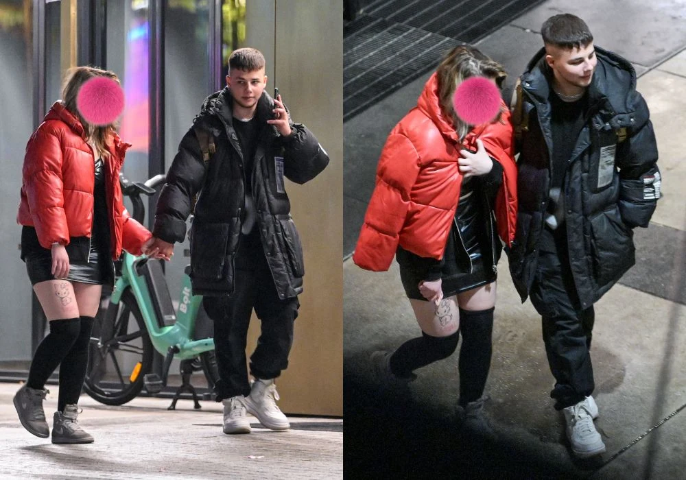 Allan Krupa przechadza się po mieście z dziewczyną