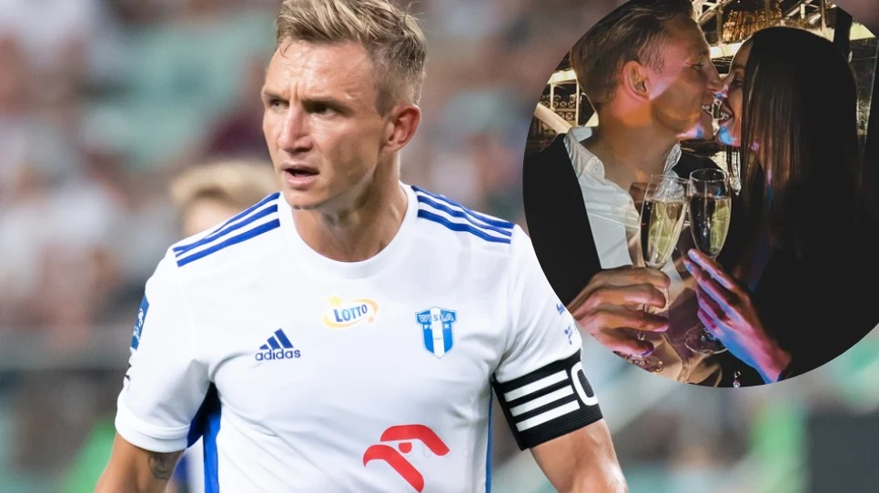 Jakub Rzeźniczak ze swoją narzeczoną Pauliną Nowickiej.