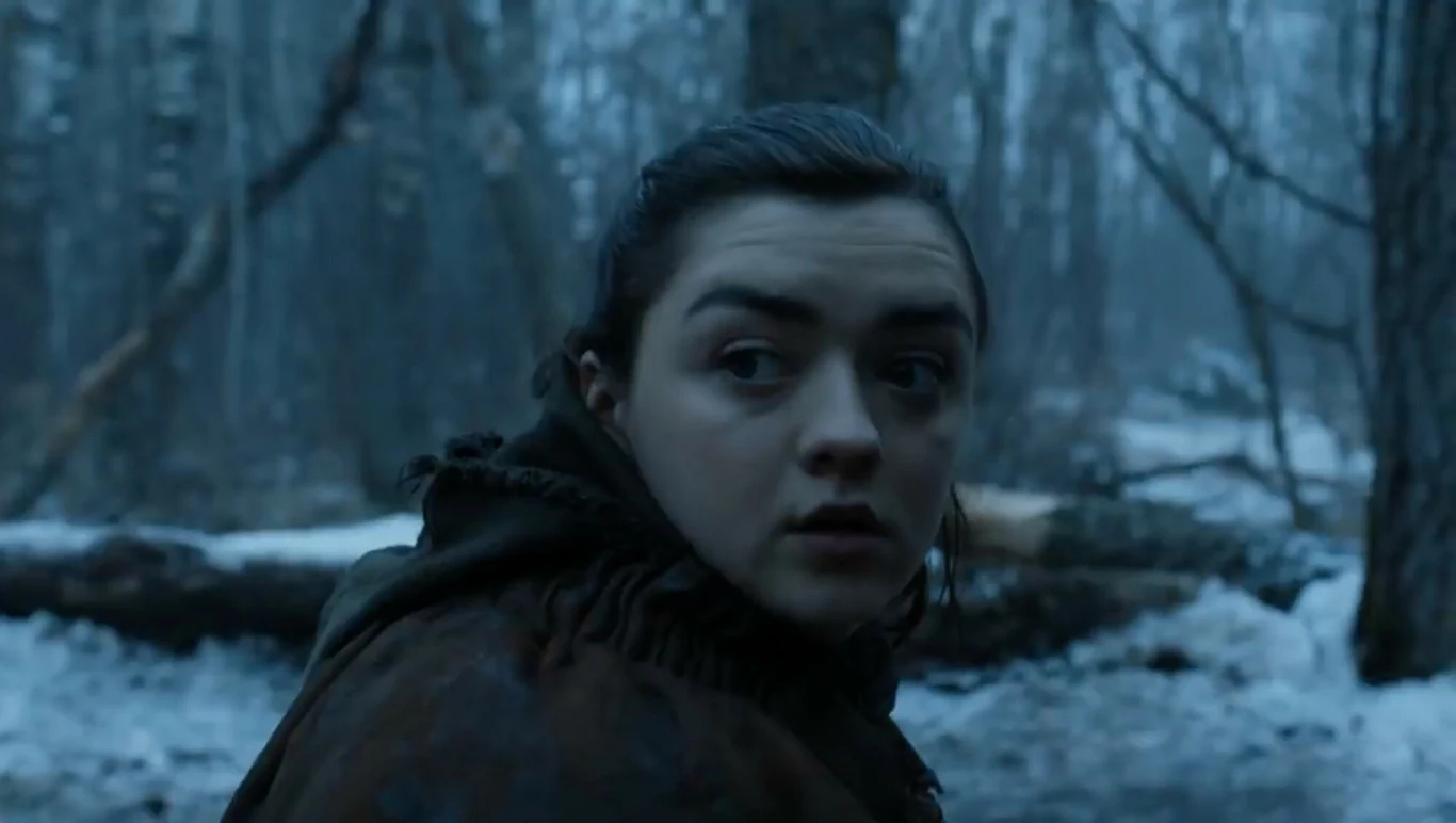 Maisie Williams jako Arya Stark w ostatnim sezonie "Gry o tron" 
