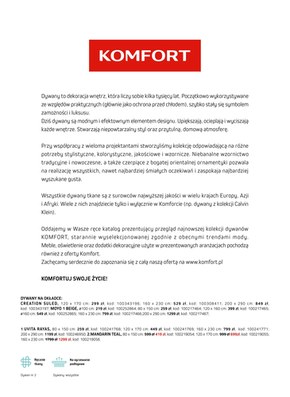 Komfort - katalog dywanów 2022/23