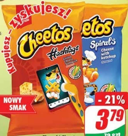 Cheetos Chrupki kukurydziane o smaku pizzy 160 g