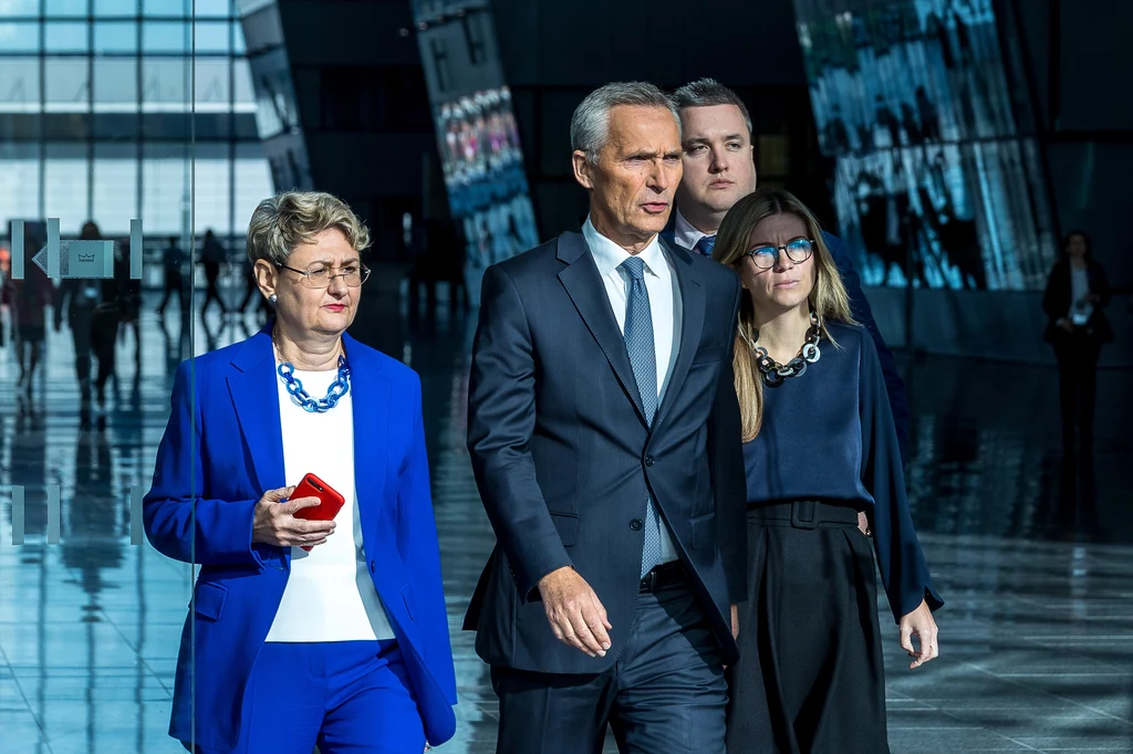 Sekretarz generalny NATO Jens Stoltenberg w kwaterze głównej Sojuszu Sekretarz generalny NATO Jens Stoltenberg w kwaterze głównej Sojuszu